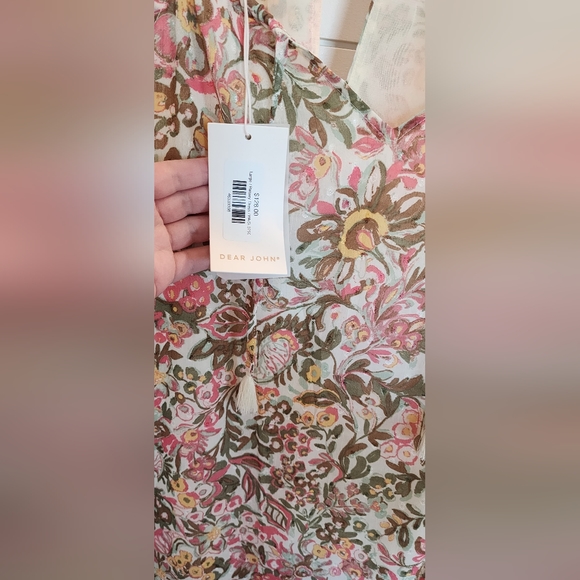 Dear John Ryo Strap halter Dress Spring Paisley Floral print  maxi NWT L… - Picture 6 of 7